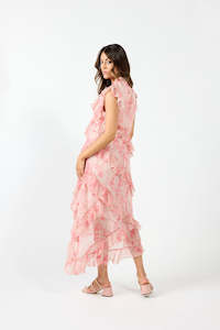 DRAMA THE LABEL FREYA DRESS PINK MARBLE