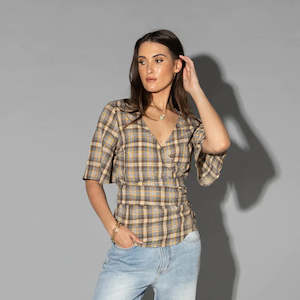 Clothing: DRAMA THE LABEL VENICE TOP GROUND CHECK