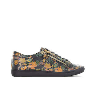 Ziera Casuals: ZIERA DIANN BLACK VINTAGE FLORAL