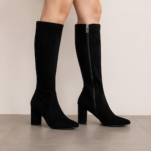Knee High Boots: DJANGO & JULIETTE NORASS BLACK