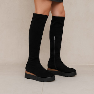 Knee High Boots: DJANGO & JULIETTE RAISHA BLACK