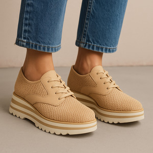 Lifestyle Sneakers: DJANGO & JULIETTE ENDO NATURAL CAMEL