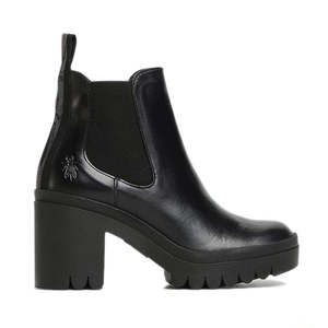 Premium Leather Boots: FLY LONDON TOPE BLACK