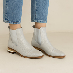 Premium Leather Boots: DJANGO & JULIETTE FORD SILVER CUT