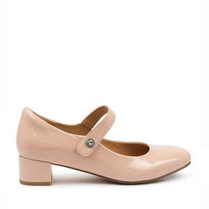 Orthotic Friendly Footwear: ZIERA KITTY NUDE PATENT