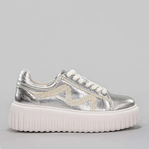 Best Sellers: MINX DRAX SILVER METALLIC SCRUNCH