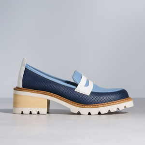 Loafers: BRESLEY DELMIRA NAVY COMBO