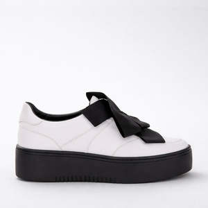 MINX YOKO WHITE BLACK RIBBON