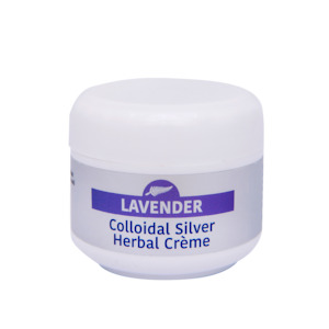 Colloidal Silver Cremes: 50g Lavender Colloidal Silver Herbal Crème