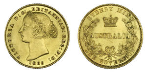 Products: Australian Sovereign 1866, Sydney. - colonialcollectables buying and selling coins medals banknotes Colonial Collectables.com