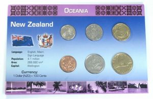Products: NZ Oceania Tourist set - colonialcollectables buying and selling coins medals banknotes Colonial Collectables.com
