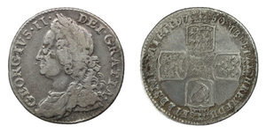 Products: George III, 1750 Shilling - colonialcollectables buying and selling coins medals banknotes Colonial Collectables.com