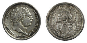 Products: George III, 1817 Shilling. With two legend errors. - colonialcollectables buying and selling coins medals banknotes Colonial Collectables.com