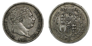 George III, Shilling 1818, aVF-Fine - colonialcollectables buying and selling co&hellip;