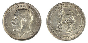 Products: George V, 1917 Shilling EF. - colonialcollectables buying and selling coins medals banknotes Colonial Collectables.com