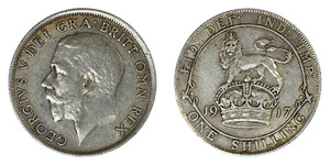 Products: George V, 1917 Shilling, VF. Sold. - colonialcollectables buying and selling coins medals banknotes Colonial Collectables.com