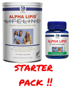 Products: Alpha Lipid Lifeline Colostrum Starter Pack - Colostrum New Zealand
