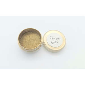 Mica Metallic: Metallic Chrome Mica Powder - Gold