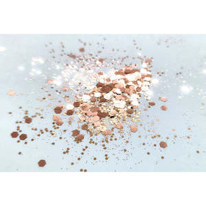 Glitter: Chunky Mix Glitter  - Rose Gold