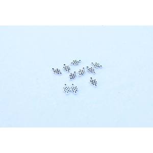 Z1. Silver Small Twisted Knot Connector Charm