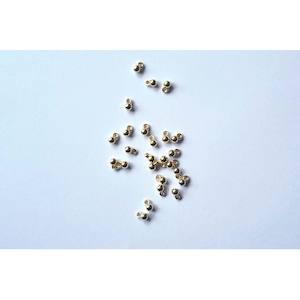 Z10. Gold Mini Ball Dangle Charm - 20pc