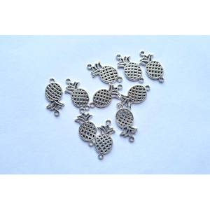 Discontinued: Z12. Pineapple Connector Charm - 10 pcs