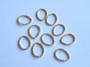 Discontinued: Teardrop Connector Charm 15mm - 10 pcs, 4 colours