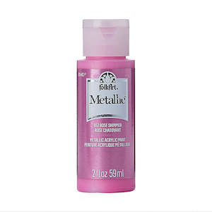 Folk Art Acrylic Metallic Paint - Rose Shimmer