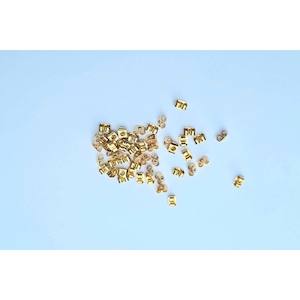 Jewellery Making: Stainless Steel Large Butterfly Earring Backing - 50pcs - 5 colours