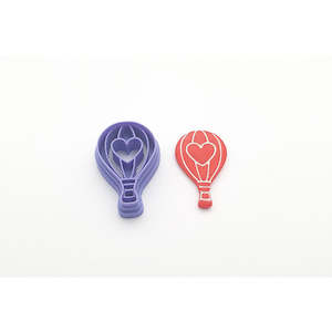 Dangle Sets 1: Hot Air Balloon with Heart imprint Cutter