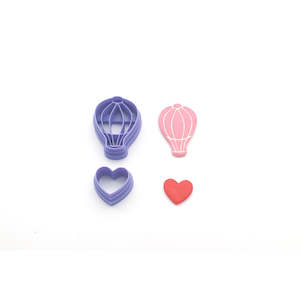 Dangle Sets 1: Hot Air Balloon with Heart Basket Cutter - 2 pc