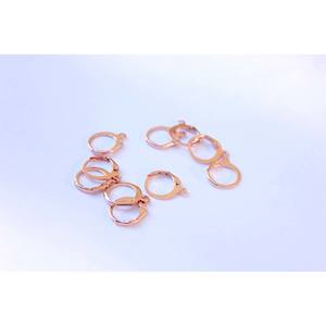 Huggie Hoop Bright Rose Gold Stainless Steel - 10pc