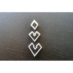 32. Pointed Triangle Dangle Clay Cutter 3 pc set