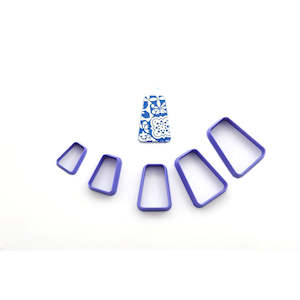 Simple Shapes: 38. Tall Trapezium Cutter 5 pc set