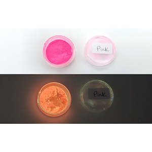 Mica Glow In The Dark: GLOW IN THE DARK Mica Powder - Pink