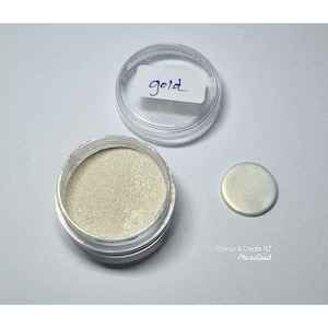 Mica Iridescent: Mica Powder - Iridescent Gold