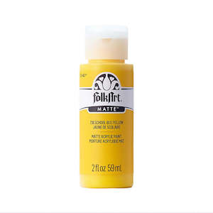Folk Art Acrylic Matte Paint - School Bus Yellow