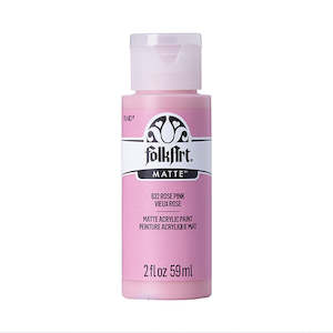 Folk Art Acrylic Matte Paint - Rose Pink