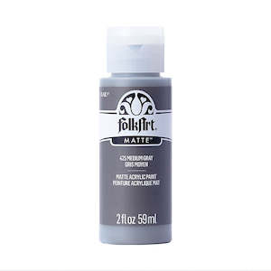 Folk Art Acrylic Matte Paint - Medium Gray