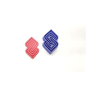 Decorative Detailed: 96. Geometric Pattern with Imprint Clay Cutter