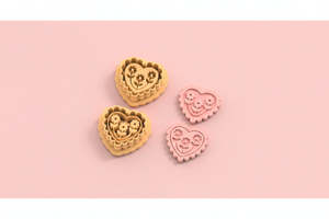 VDAY'26 - 18. Floral Heart Detail Cutter - 2 pc set