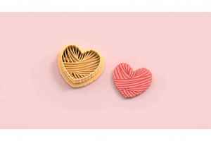 Shape Cutters: VDAY'26 - 13. Ribbon Heart Detail Cutter