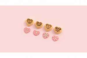 Shape Cutters: VDAY'26 - 9. Heart Floral Detail Cutter - 4 pc set