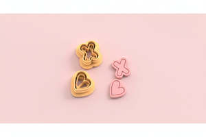 VDAY'26 - 2. X & O Heart Detail Cutter 2pc set