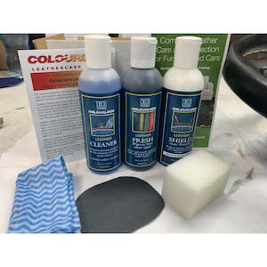 Leather Care Packs: Black Leather Steering Wheel Repair Kit