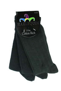 Products: Men's Textured Cotton Crew 3 Pair Pack Columbine