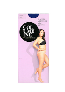 Women's 15 Denier Panel Gusset PLUS Pantihose Columbine