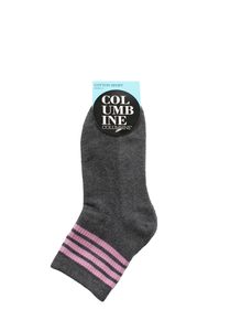 Women's 4 Stripe Cotton Sports Crop Columbine