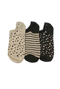 Women's Stars & Stripes Cotton Low Cut Liner 3 Pair Pack Columbine