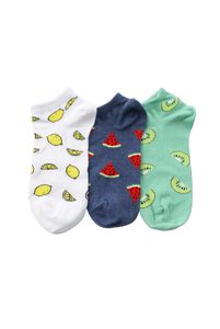 Products: Women's Fruit Slices Cotton Liner 3 Pair Pack Columbine
